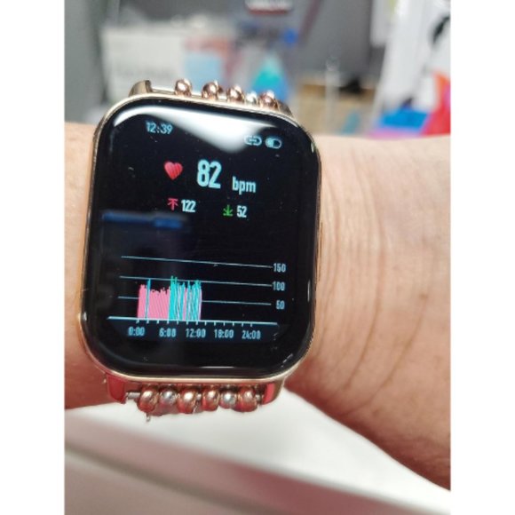 Men Women Rose Gold Pink 1.85'' Smartwatch with AI Voice Control Fitness Tracker - Picture 10 of 16